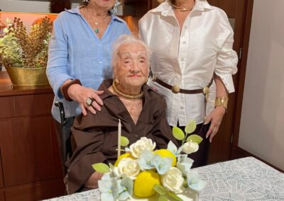 On her 110th birthday.