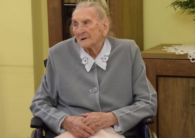 On her 108th birthday. (Source: Powiat Chełmiński)