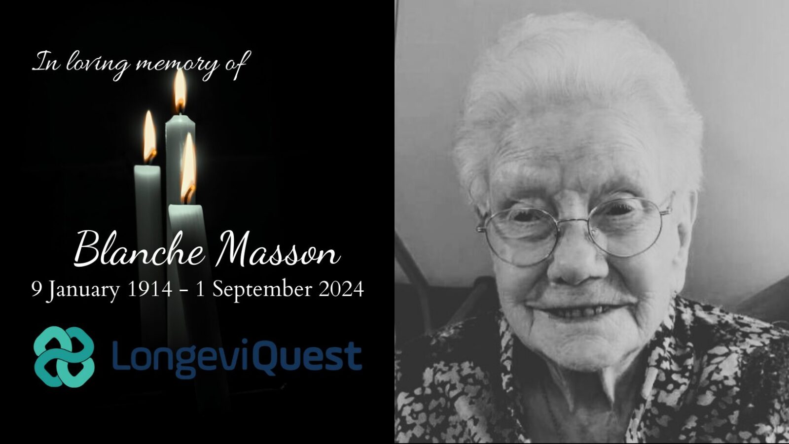 In loving memory of Blanche Masson.