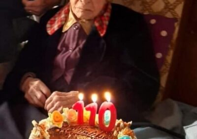 On her 110th birthday. (Source: Gerontology Wiki)