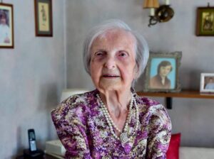 On her 108th birthday. (Source: Corriere Milano)