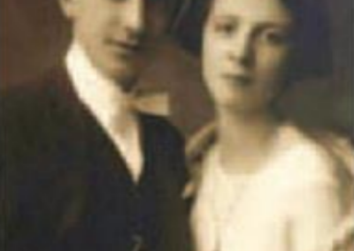 With her husband. (Source: Corriere di Chieri)
