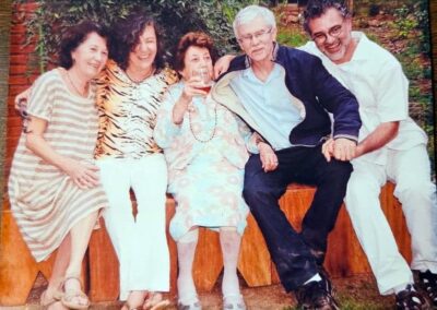 With her children. (Source: Linkedin)