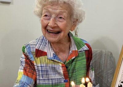 On her 110th birthday. (Source: Home Instead (Lincoln, NE))