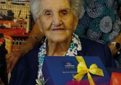 On her 110th birthday. (Source: Ville de Drap)