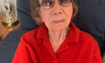 Shortly before her 110th birthday. (Source: San Gabriel Valley Tribune)