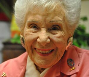 On her 107th birthday. (Source: Facebook/Memorial Healthcare System)