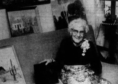 On her 100th birthday. (Source: The Albert Lea Tribune)