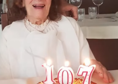 On her 107th birthday. (Source: RTTR ALTO ADIGE)