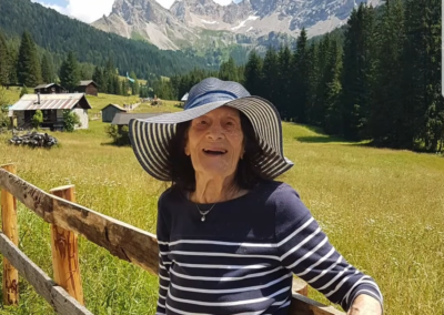 During one of her travels. (Source: RTTR ALTO ADIGE)