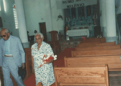 In 1999, with her husband. (Source: Courtesy of the family)
