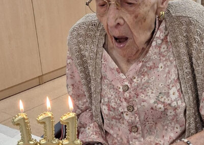 On her 111th birthday. (Source: Ajuntament de Calaf)