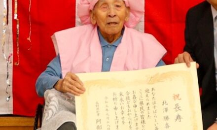 In September 2023, aged 109. (Source: 長野県千曲市)