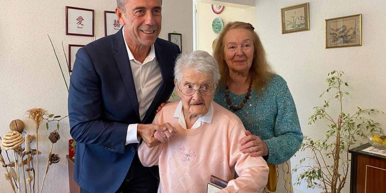Frenchwoman Lucienne Tranchant Celebrates 110th Birthday