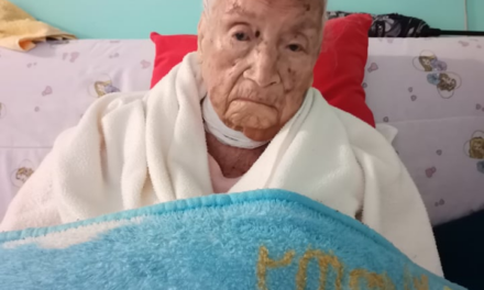 On 2 July 2021, aged 111. (Courtesy of Edder Aguilar)