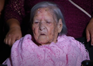 In October 2018, aged 110. (Source: Noticias 28 NL)