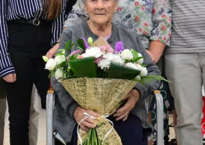 On her 106th birthday in 2019. (Source: lazubia.ideal.es)