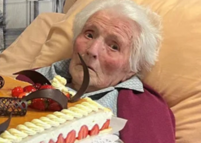 On her 110th birthday. (Source: France Bleu)