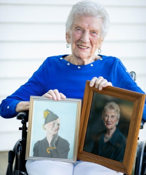 On her 108th birthday. (Source: Patch)