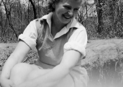 As a young woman. (Source: YouTube/Stephen Wright)