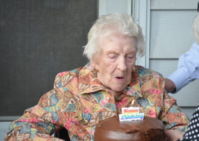 On her 110th birthday. (Source: Chicago Tribune / credit: Jeff Vorva/Daily Southtown)