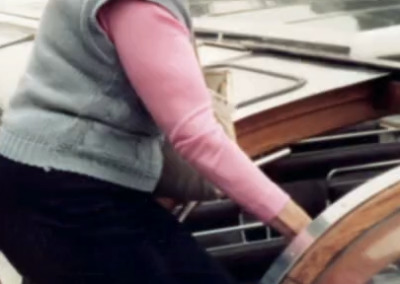In Amsterdam, 1985. (Source: YouTube/Stephen Wright)