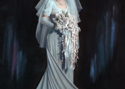 On her wedding day. (Source: YouTube/Stephen Wright)
