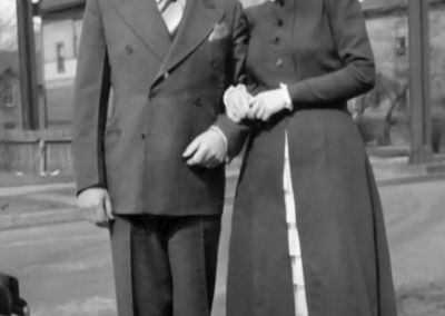 With her husband. (Source: YouTube/Stephen Wright)