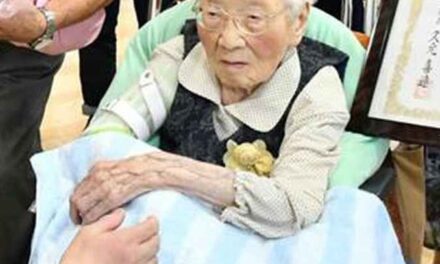 In September 2016, aged 110. (Source: Sankei News)