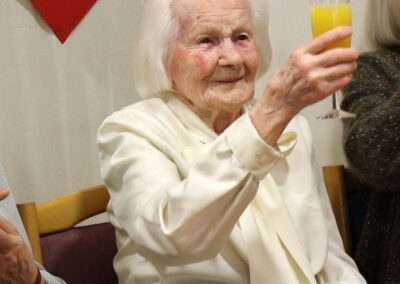 On her 105th birthday. (Source: Altenzentrum Korntal)