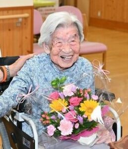 In September 2023, aged 109. (Source: Shimotsuke Shimbun)