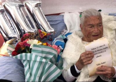 A few days before her 111th birthday. (Courtesy of Edder Aguilar)