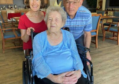 On her 108th birthday. (Source: Courtesy of the family)
