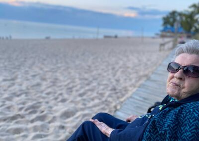 On her 107th birthday. (Source: Courtesy of the family)