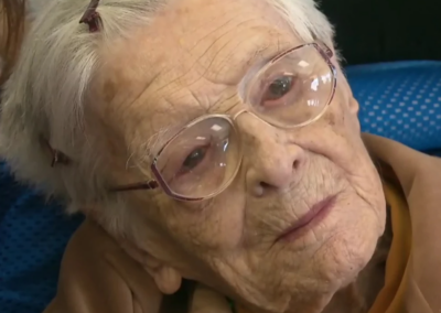On her 109th birthday. (Source: CTV News).