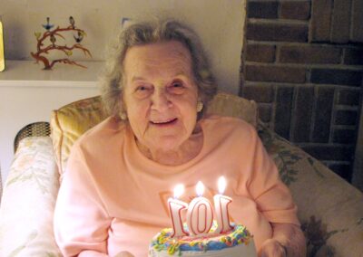 On her 101st birthday. (Source: Dignity Memorial)