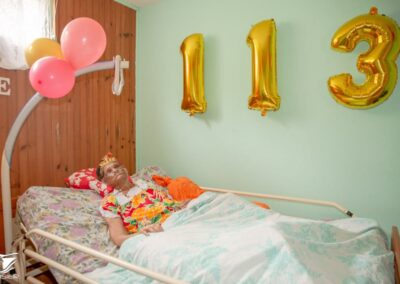 On her 113th birthday. (Source: Ici le Gosier)