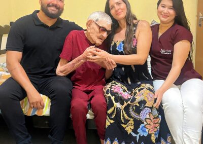 João with his nursing home staff, taken on 30 November 2024. (Source: Courtesy of the family)