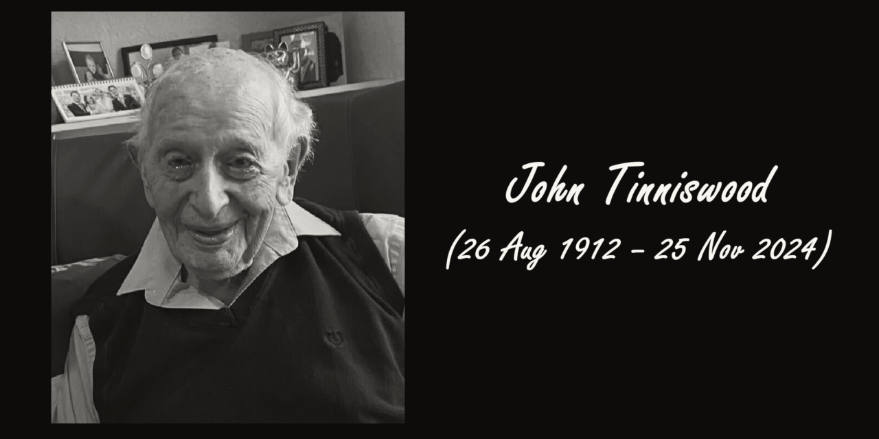 World’s Oldest Man, John Tinniswood, Dies Aged 112