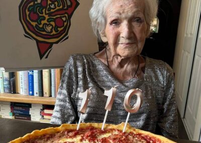 On her 110th birthday. (Source: Global Supercentenarian Forum)