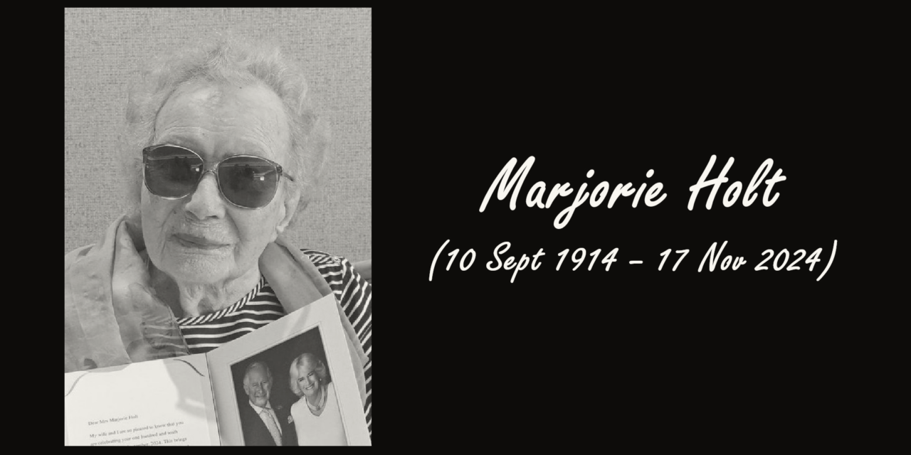 Australian Marjorie Holt dies at 110 Years Old