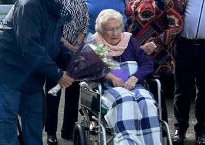 On her 110th birthday. (Source: Facebook/Model T Ford Register of Great Britain)