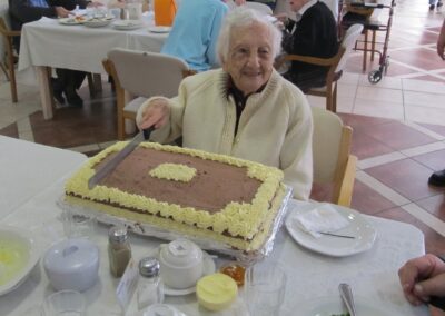 On her 104th birthday. (Source: Facebook/Highlands House)