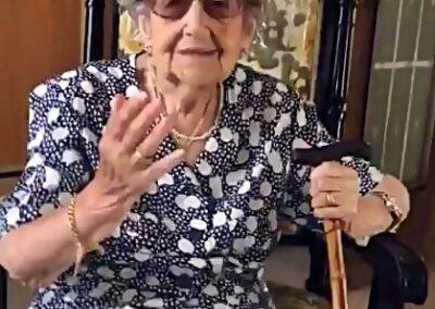 On her 107th birthday. (Source: Crónicas del Palancia)