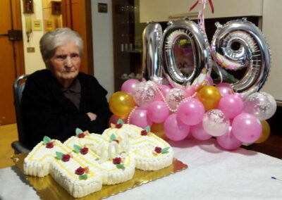 On her 109th birthday. (Source: Cronache Ancona)