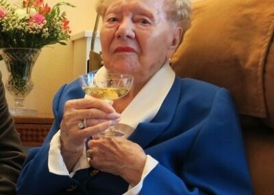 On her 110th birthday. (Source: Le Parisien)