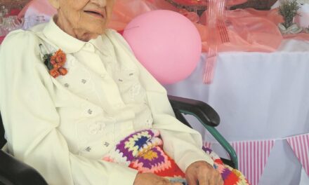 On her 107th birthday. (Source: The 110 Club)