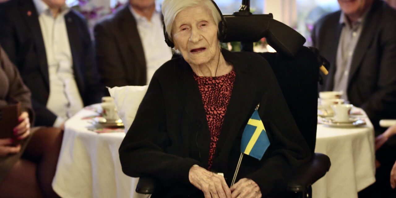 Annie Sjöström, Doyenne of Sweden, Celebrates Her 110th Birthday