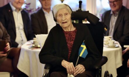 On her 110th birthday. (Source: Ölandsbladet)