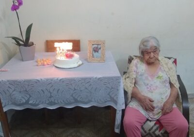 On her 106th birthday in 2020. (Source: Courtesy of the family)